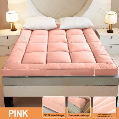🚀Same Day Delivery🚀Single/Double/Queen/King Bed Foam Tatami Mattress Topper Thicker 10cm Folding Mattress Comfortable Velvet Tatami Topper Bedding