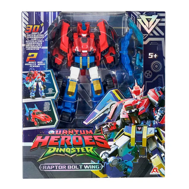 Robot Transform Dinoster Quantum Heroes Raptor Bolt Wing – Mainan