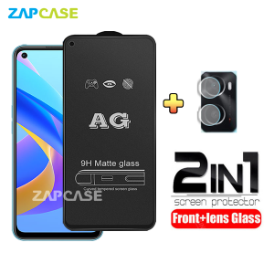 PAKET 2in1 Tempered Glass Anti Glare Oppo A76 Free Tempered Glass Camera Lens