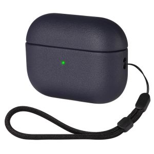 Upgrade Airpods Pro 3 Case AirPod 4 Cover with Hand Strap Leather Texture Full-Body Protective Case for Apple AirPods Pro 2 Generation (USB-C) Wireless Charging