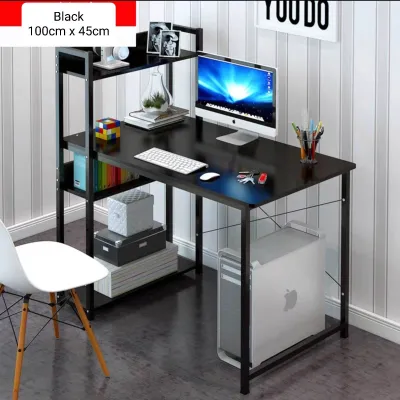 Rich Computer Table Study with Book shelf 100cm H100
