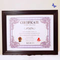 A4 PVC BLACK CERTIFICATE FRAME A4 / 8.5*11 Photo frame /picture frame/Student certificate photo no stand  lucky2. 