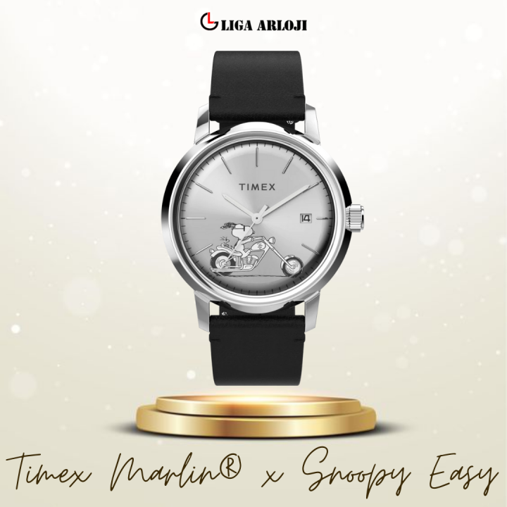 Timex Marlin® Automatic x Snoopy Easy Rider TW2V63100 Jam Tangan