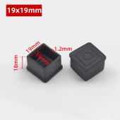 Square & Rectangular Rubber End Caps Furniture Leg Floor Protectors Non-Slip Chair Table Feet Cover Anti-Scratch Rubber Tips