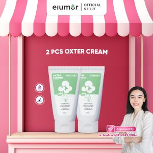 2 Pcs Elumor Oxter Cream New Formula 30gr Krim Pemutih Ketiak Dan Selangkangan Underarm Brightening Cream