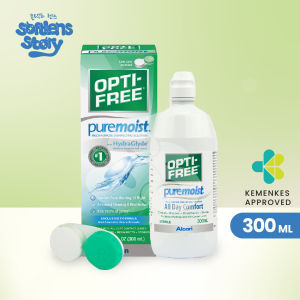 Air softlens Opti Free Puremoist 300ml pencuci softlens