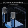YS - 203 Wireless Bluetooth Karaoke Speaker With Free Double Microphones. 