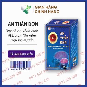 AN THẦN ĐƠN Dưỡng tâm an thần ngủ ngon - Hộp 30v