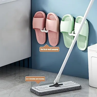 【Latest model】 Slipper Holder Slippers Organizer Self Adhesive Shoe Rack for Door Closet Bathroom Kitchen