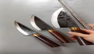 [Bộ 3 Dao Bếp_ Nhíp Xe] Dao Bầu Lọc Thịt Lợn Trâu Bò sắc bén Dao Thái Thịt