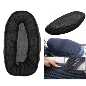 Universal Anti Heat Cooling Motorcycle Seat Cover Waterproof Anti-Slip Breathable 3D Honeycomb Honda/Yamaha