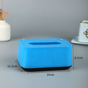 Square Plastic Tissue Box Tissue Dispenser Kitchen Restaurant Table Napkin Holder Tissue Box Organizer