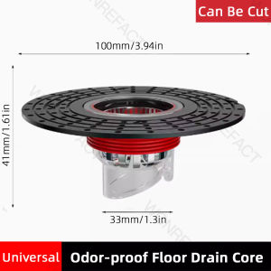 100mm Large Size Can Be Cut Floor Drain Core With Closing Valve Bathroom Sewer Deodorant And Insect Proof Drainage Accessories