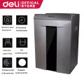 Deli 20L Automatic Paper Shredder Machine Heavy Duty Strip Cut Shredder Machine Can Shred Cards & CDs 10 Sheets Paper Feeder Shredder Machine W9905. 