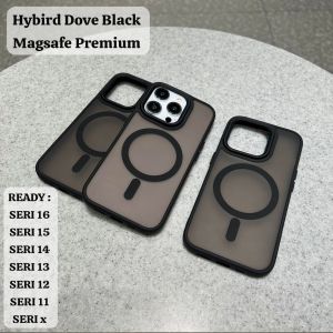 Hybrid Dove Black Magsafe Soft Case 16 Promax 16 15 Pro 15 14 Plus 14 13 Pro 13 12 Promax 12 11 Pro 11 X Xr Xsmax Magsafe Soft Casing