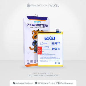 WIXEL Baterai Realme 8 / 8i / C30 / C31 / C33 / C35 BLP877 Double Power Real Capacity Batre Batrai Battery Original Ori BLP 877 HP Handphone Dual