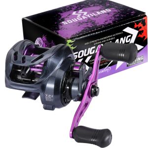 Kumparan Pancing Baitcasting Rol Memancing 8 + 1BB Rasio Gir 7.2:1 Rem Magnetik Tangan Kanan Kiri