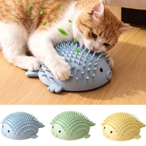 MESSUE Globefish Shape Corner Cat Scratcher Wall-Mounted Stress Relief Cat Massage Brush Soft Multi-purpose Cat Groomer Scratching Pad Indoor Use
