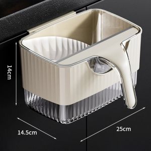 Wall-Mounted Trash Can Trash Can Wall-Mounted Simple And Durable Tong Sampah Dipasang Di Dinding Practical Design