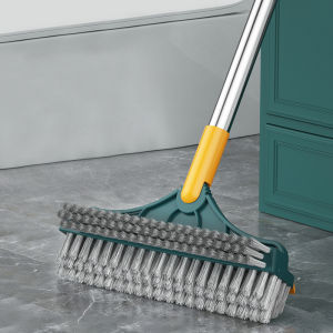 【24hours delivery】Magic Broom Penyapu Lantai Floor Cleaning Brush Gap Scrub Brush Tile Kitchen Bathroom Glass Toilet 刮刷三用多功能清洁地刷