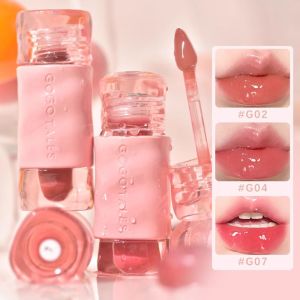 MOLISAN ไม่ซึมน้ำ ลิปกลอสแบบกระจก แต่งหน้า ใช้งานได้ยาวนาน ลิปทินท์เครื่องสำอาง แฟชั่น ถ้วยกันติด ลิปสติกที่ให้ความชุ่มชื้น ผู้หญิง