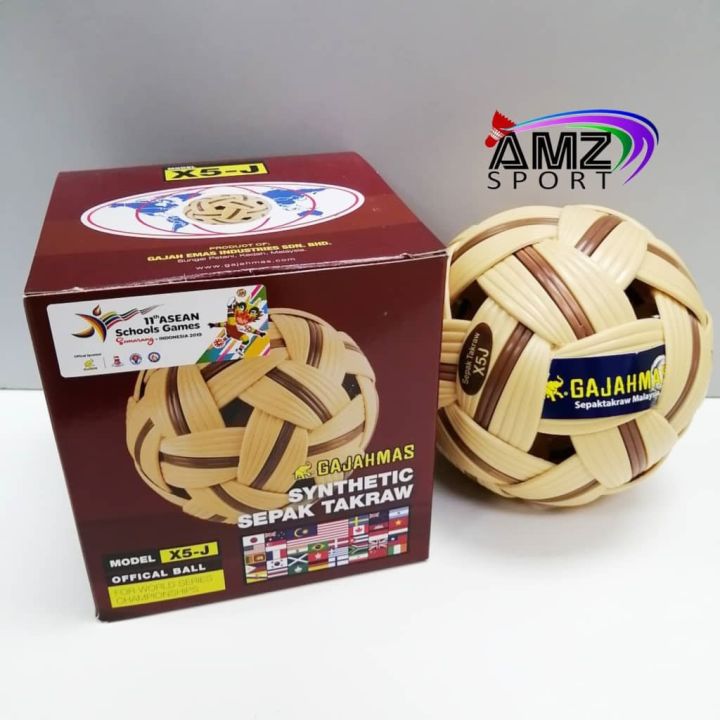 GAJAHMAS X5 J BOLA TAKRAW Takraw Ball 100 Original Lazada