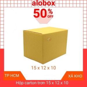 Hộp carton đóng hàng thùng giấy carton đóng hàng hộp giấy gói quà hộp đựng phụ kiện trang sức quần áo kích thước 15x12x10 cm combo 20 hộp giao hàng nhanh hỏa tốc tp. HCM - alobox