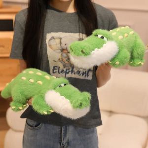 LEKGAVD Hugging Pillows Crocodile Doll Plush Toy Cartoon Stuffed Animal Stuffed Crocodile Dolls Animal Pillow Doll Green Crocodile Throw Pillows Birthday Gifts
