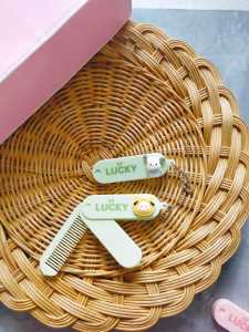 SISIR LIPAT KACA KARAKTER SANRIO KUROMI POOH MELODY POCHA SOUVENIR GIFT ULANG TAHUN SISIR KACA 2IN1