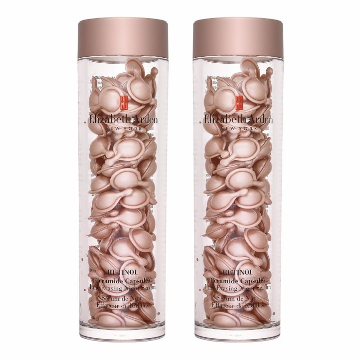 Retinol by Elizabeth Arden, 90 Ceramide Capsules Line Erasing Night Serum for Women
