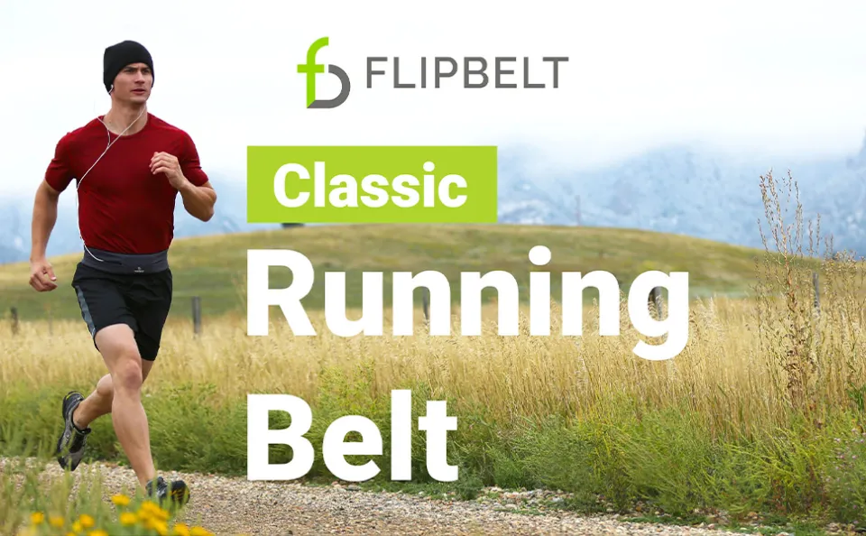 FlipBelt Classic Running Belt Running Fanny Pack for Women and Men