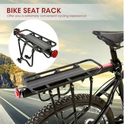 [SG SELLER] Bike Rear Rack Quick Release / Screw Bicycle Rear Luggage Cargo Carrier With Reflector Adjustable Aluminium Rear Seat