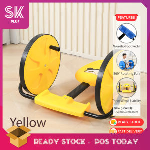 SKPLUS Children Hand Cranked Ride On Car with 360 Degree Rotation Ergonomic Seat Tri Wheel Toy Kereta Mainan Kanak Kanak - Fulfilled by SKPLUS