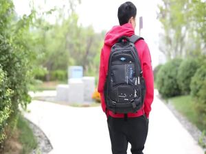 LZD  Natural Fish Childrens Primary and Secondary School Student Trolley Schoolbag Mens Detachable Lightweight Backpack Schoolbag with Wheels