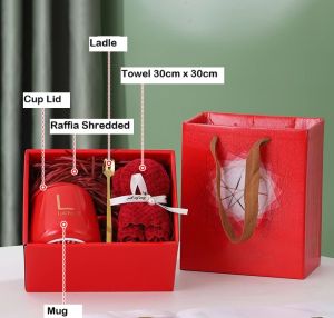 Teacher’s Day Gift-Mug+Towel Gift Set with Gift Box/Bear towel & Mug Gift Set (SG Stocks)