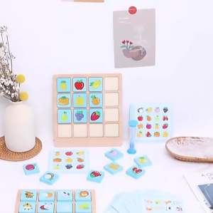 🤩 MONTESSORI TOY 🤩 *NEW PHOTOGRAPHIC MEMORY BOARD GAME Children Educational Toy wooden montessori toy memory card game