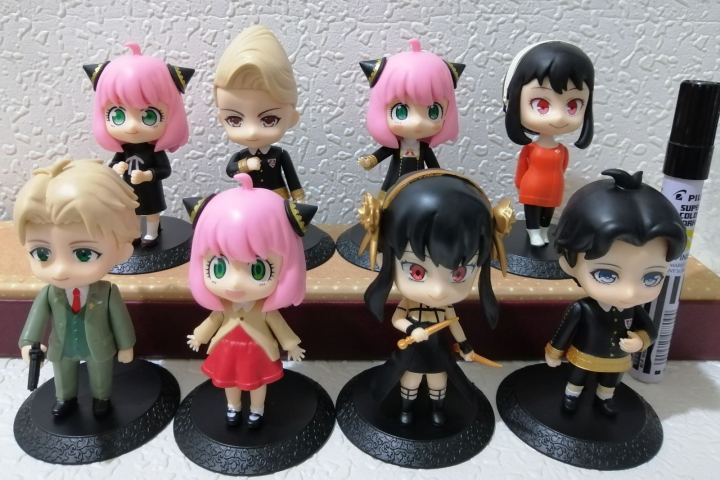 Spy%20X%20Family%20Anya%20Forger%20Loid%20Forger%20Yor%20Forge%20Set%20of%206%20Anime%20Collectible%20Figure%20-%20Image%203