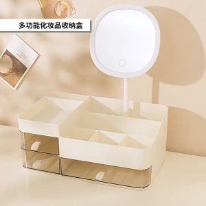 Drawer style cosmetics storage box desktop dressing table skincare shelf lipstick organizer box