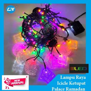 3.5Meter 84Cip Multi-Color Elegant LED Icicle Ketupat Palace Ramadan Light for Ramadan Decor