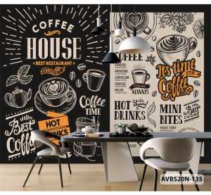 WALLPAPER MURAH CAFFE SHOP - WALLPAPER KEDAI KOPI - WALLPAPER CUSTOM CAFE 3D - wallpaper untuk kafe