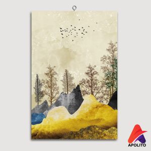 HIASAN DINDING PEMANDANGAN ABSTRAK AESTETIK (20X30 CM ) WALL DECOR HIASAN DINDING KABAH AESTETIK KALIGRAFI ABSTRAK