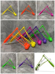 Lato Lato Gagang Glowing Mengkilap 20cm - Mainan Tradisional Lato Lato Glowing/ Mainan Bola Tok Tok Etek Etek Lato Viral