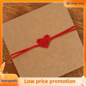 ✨QK shop✨ 2Pcs Valentines Day Heart Shaped Bracelet For Women Men Handwoven Couple Best Friend Red Rope Romantic Love Bracelet Gifts