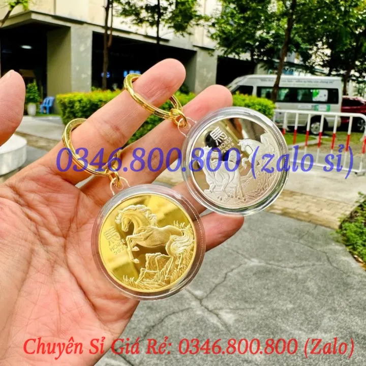 (HÓT) Móc Khoá Đồng Xu Hình Ngựa Vàng Bạc của Úc kỷ niệm Tết 2026 tặng ...