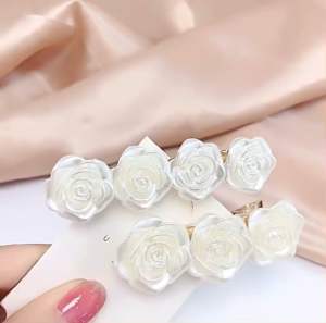 (Ready Stock 现货) Temperament Elegant Rose Hair Clip Fringe Clip Side Clip 气质优雅玫瑰花发夹刘海夹边夹
