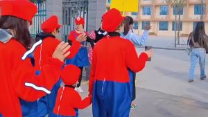 Halloween cosplay Anime Clothing Parent-Child Role Play Children Mario Clothes Super Mary Costume