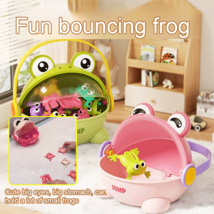 Parentchild Interactive Frog Jumping Toy Childrens Bouncing Frog Toy Kindergarten Storage Jumping Frog For Babies And Toddlers Age 3-6 儿童益智玩具