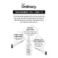 Serum dưỡng trắng, ngừa mụn thâm The Ordinary. Niacinamide 10% + Zinc 1% 30ml - 769915190311. 