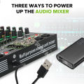 RAYHAYES Propesyonal na Audio Mixer Professional Mixer USB port Bluetooth Mixer Amplifier. 