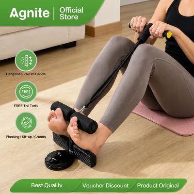 Agnite Sit Up Stand Holder FREE Resistance Band / Alat Penahan Kaki dengan Tali Portable ER120